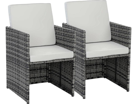 Conjunto de Jardín HABITAT ET JARDIN Chicago (Gris - Acero, Resina - 56x52x87 cm)
