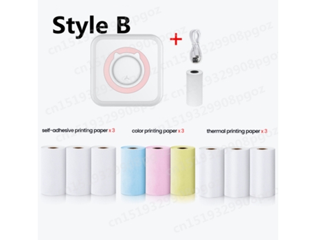 Mini impresora térmica de etiquetas, impresora fotográfica portátil de bolsillo inteligente para teléfonos móviles, inalámbrica, Bluetooth HHZ