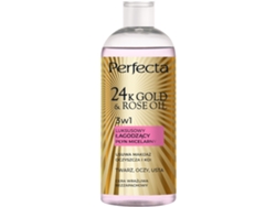 Perfecta Líquido Micelar De Oro 24k Aceite De Rosa - Lujo Calmante, 400 Ml