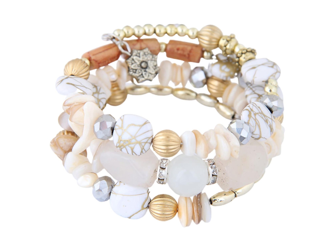 Pulsera vintage para mujer con cuentas de turquesa y cristales sintéticos. Ideal para estudiantes. Nostalgia88