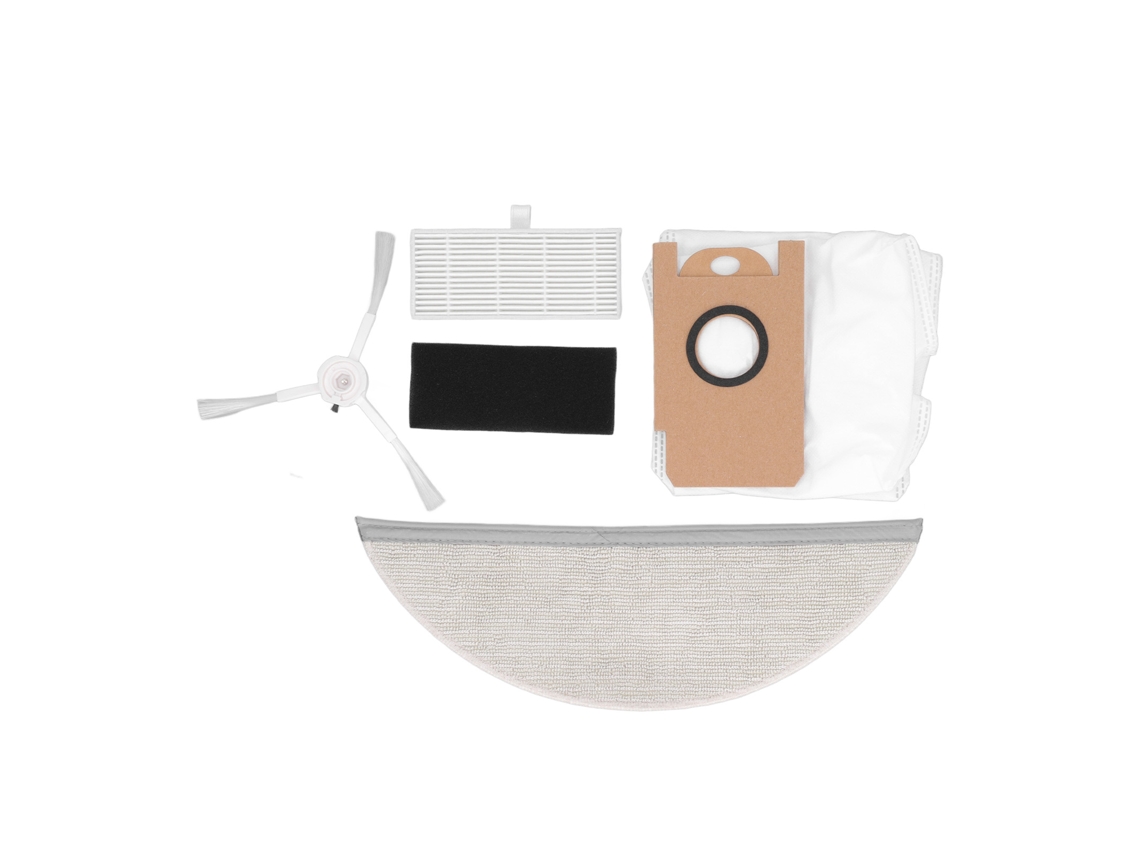 Kit De Repuestos Para La Aspiradora Robot Lydsto R5: Cepillos Laterales, Paño, Bolsas Para El Polvo Y Filtros.