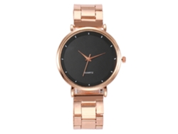 Reloj De Pulsera Informal De Moda Para Mujer Vansvar, Esfera Color Caramelo, Movimiento De Cuarzo Negro.