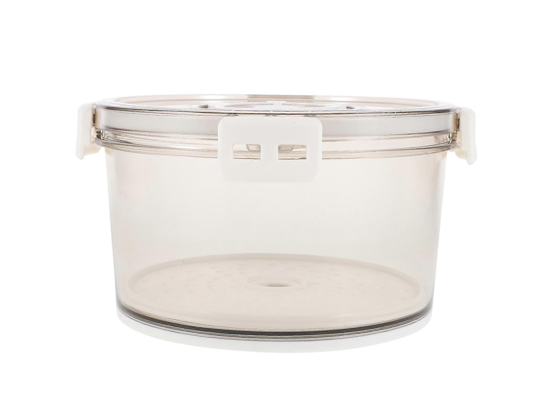 Caja Organizadora Para Refrigerador Con Temporizador, Almacenar Alimentos Más Frescos Y Bandeja Escurridora.