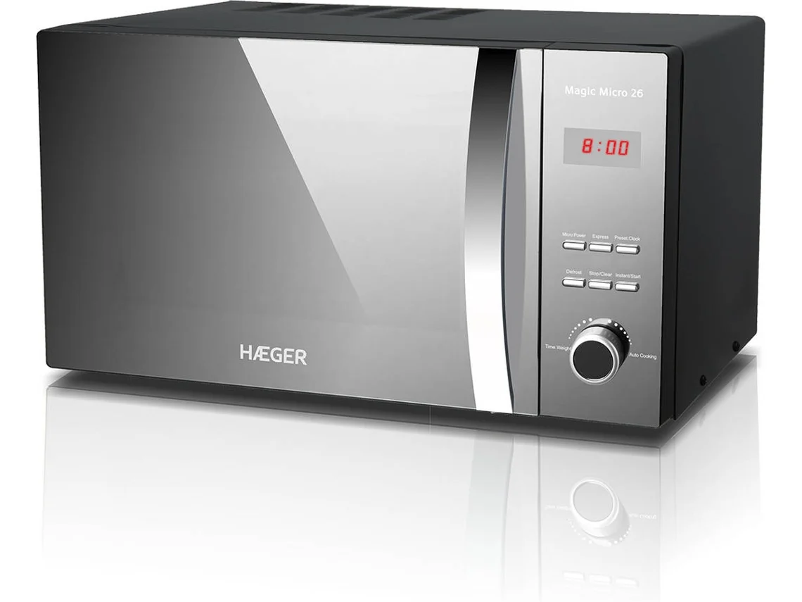 Micro-ondas  HAEGER Magic Micro (26 L - Sin Grill - Gris Metalizado)