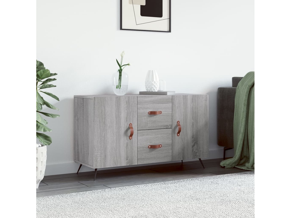 Lovely Home Aparador 100X36X60 Cm Derivados de Madera Gris Sonoma