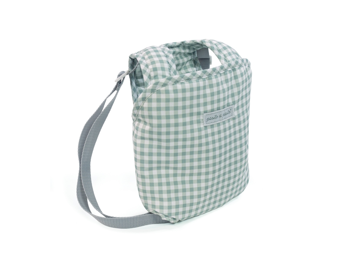 Mochila Portabebe Tom Vichy Verde PASITO A PASITO