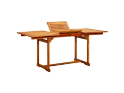 Mesa de comedor de jardín de acacia maciza de 80 x 75 cm, DKD HOME DECOR (120 x 170 cm)