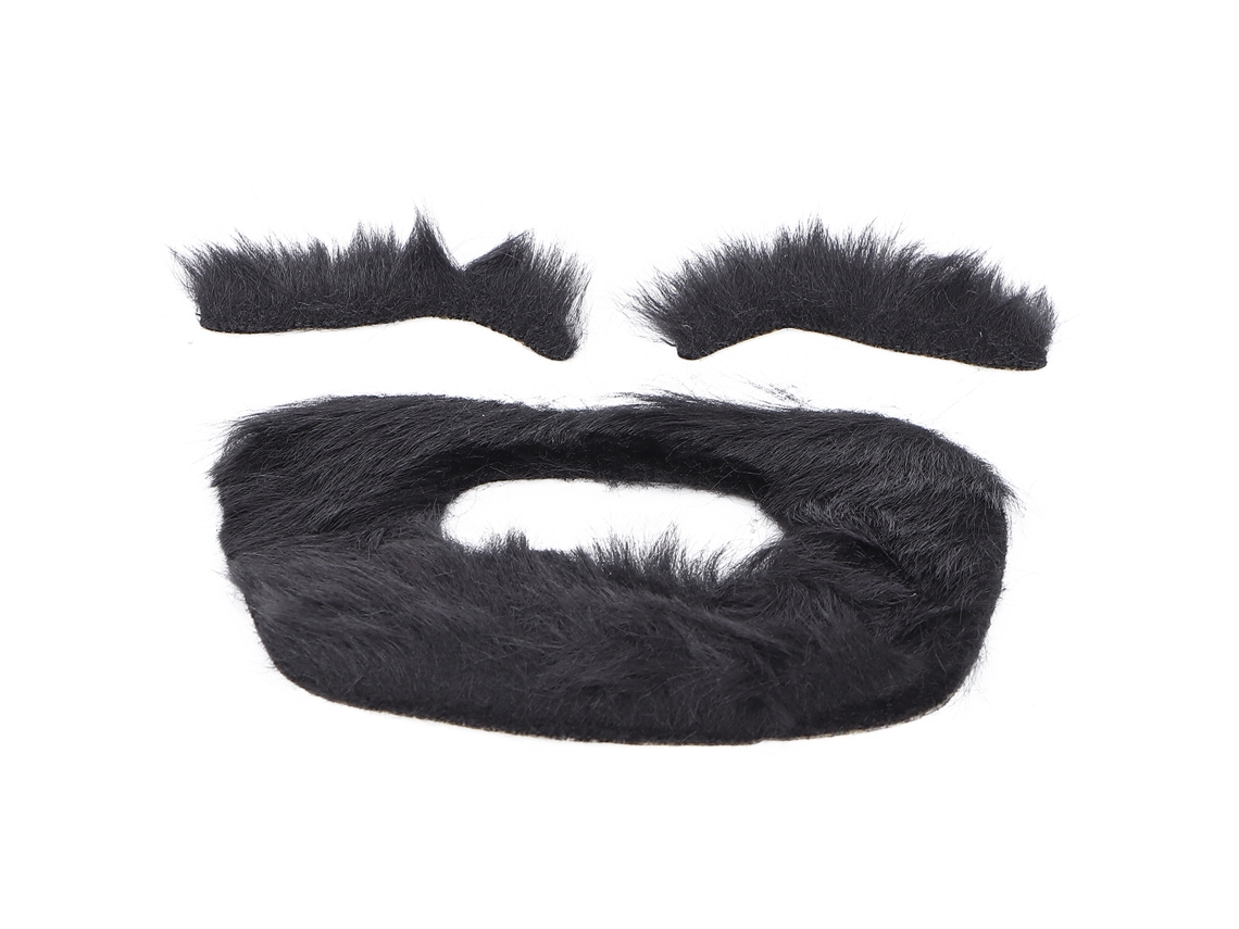 Stickers De Barba Y Cejas Autoadhesivos Falsos Para Fiesta Carnaval Halloween Adultos Niños