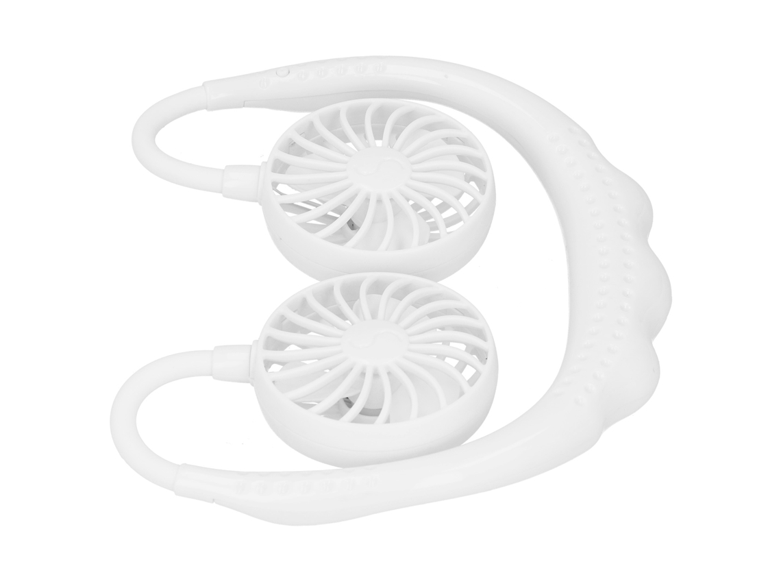 Ventilador de cuello USB portátil silencioso - Blanco