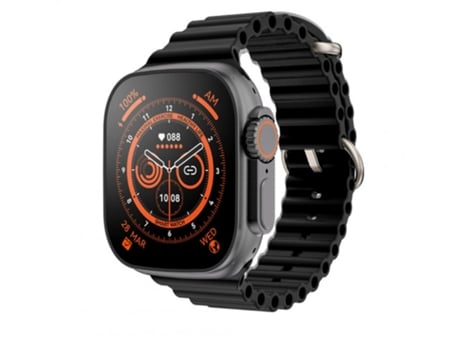 Smartwatch Pantalla grande Mx8 2 02 pulgadas con auriculares Bluetooth 5 0 Fitness impermeable negro