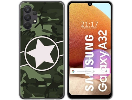 Carcasa Samsung Galaxy A32 4G TUMUNDOSMARTPHONE Camuflaje 01 Multicolor