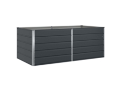 Macetero de acero Corten HARLANV1 (400x80x77 cm)
