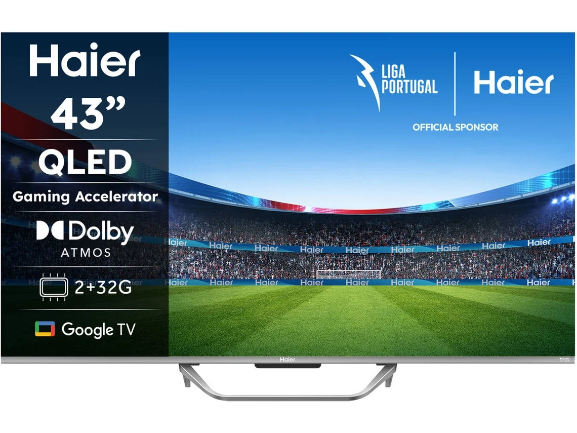 TV HAIER H43Q80FUX (QLED - 43'' -  108 cm - 4K Ultra HD)