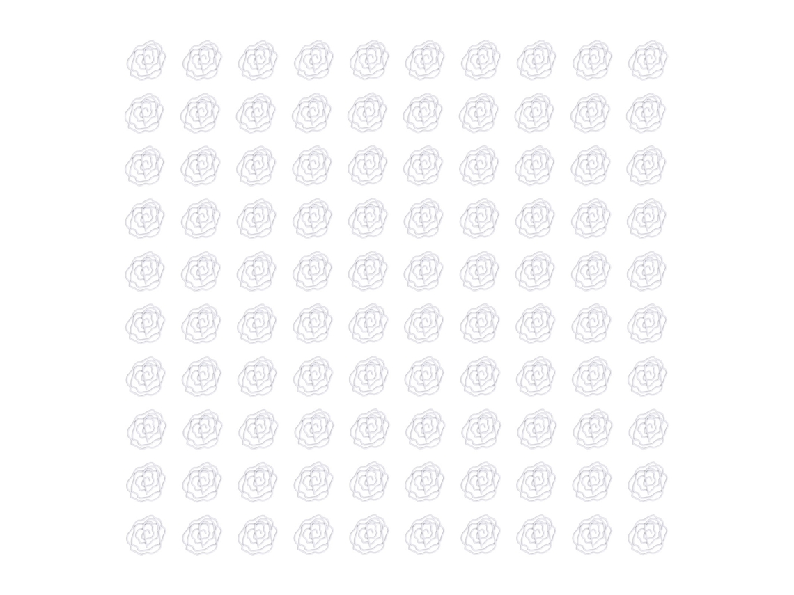 100 Clips De Papel En Forma De Rosa Metálicos Anti-deslizantes Ligeros Para Oficina Y Escuela