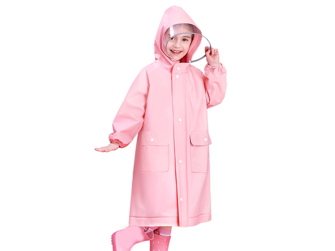 Chubasquero Para Niños Sakura Pink, Bonito, Impermeable, Ligero, Duradero, Para Niños, Con Ranura Para Mochila, Para Niñas, Xl
