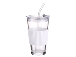 Termo deportivo de acero inoxidable de 500 ml con tapa de madera, taza portátil con asa Kofihety