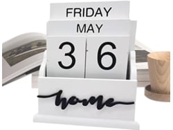 Calendario De Madera, Perpetuo De Retro Con Fechas Decorativas Para Dormitorios, Cafeterías