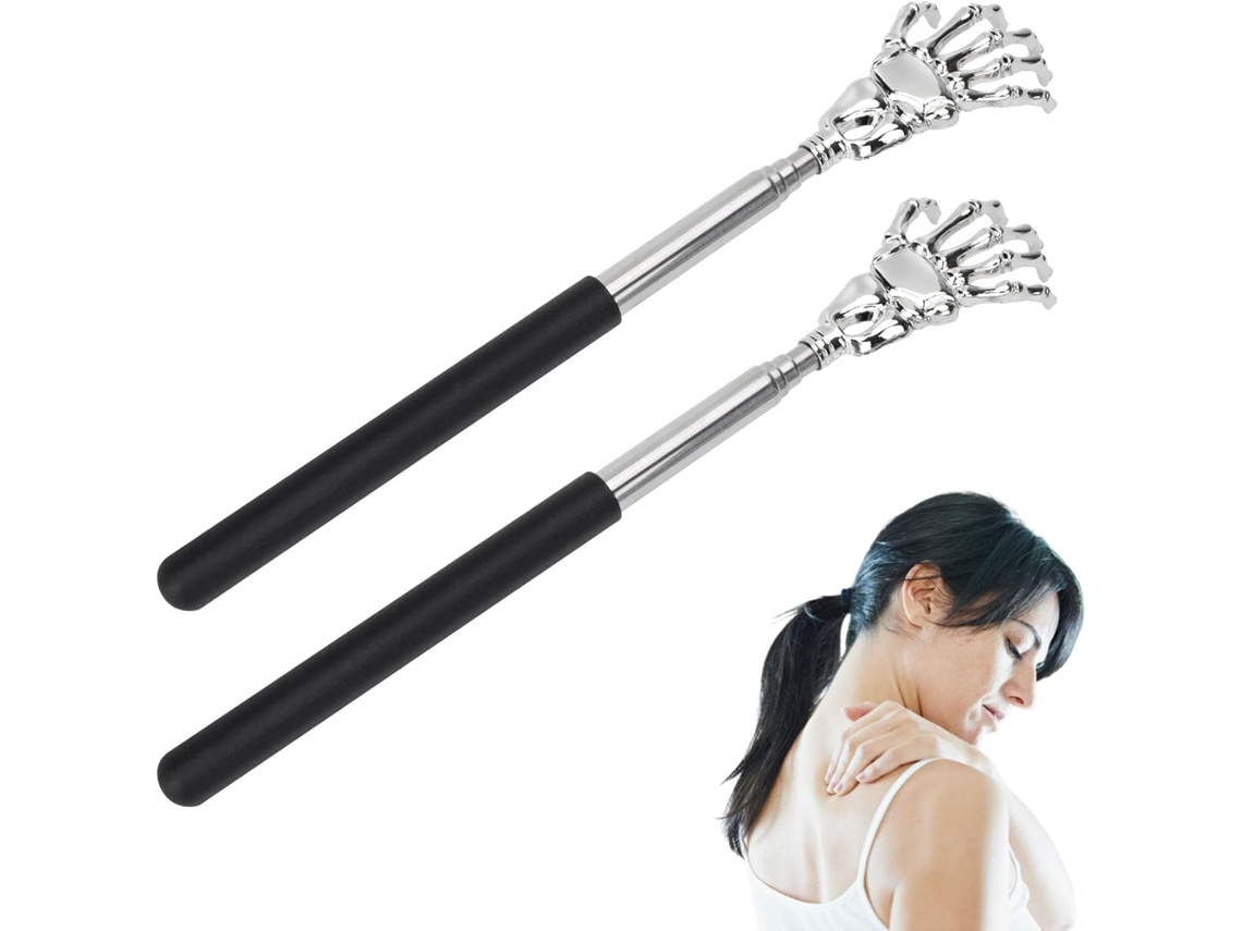 1 Par Raspador Costas Extensible 22-59 Cm, Para Masaje Cabeza/cuerpo
