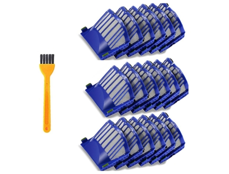 Kit de filtro de 18 peças para irobot roomba 500 600 series 536 550 614 620