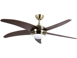 Ventilador de Techo BASTILIPO Malibu Couro 3 Led