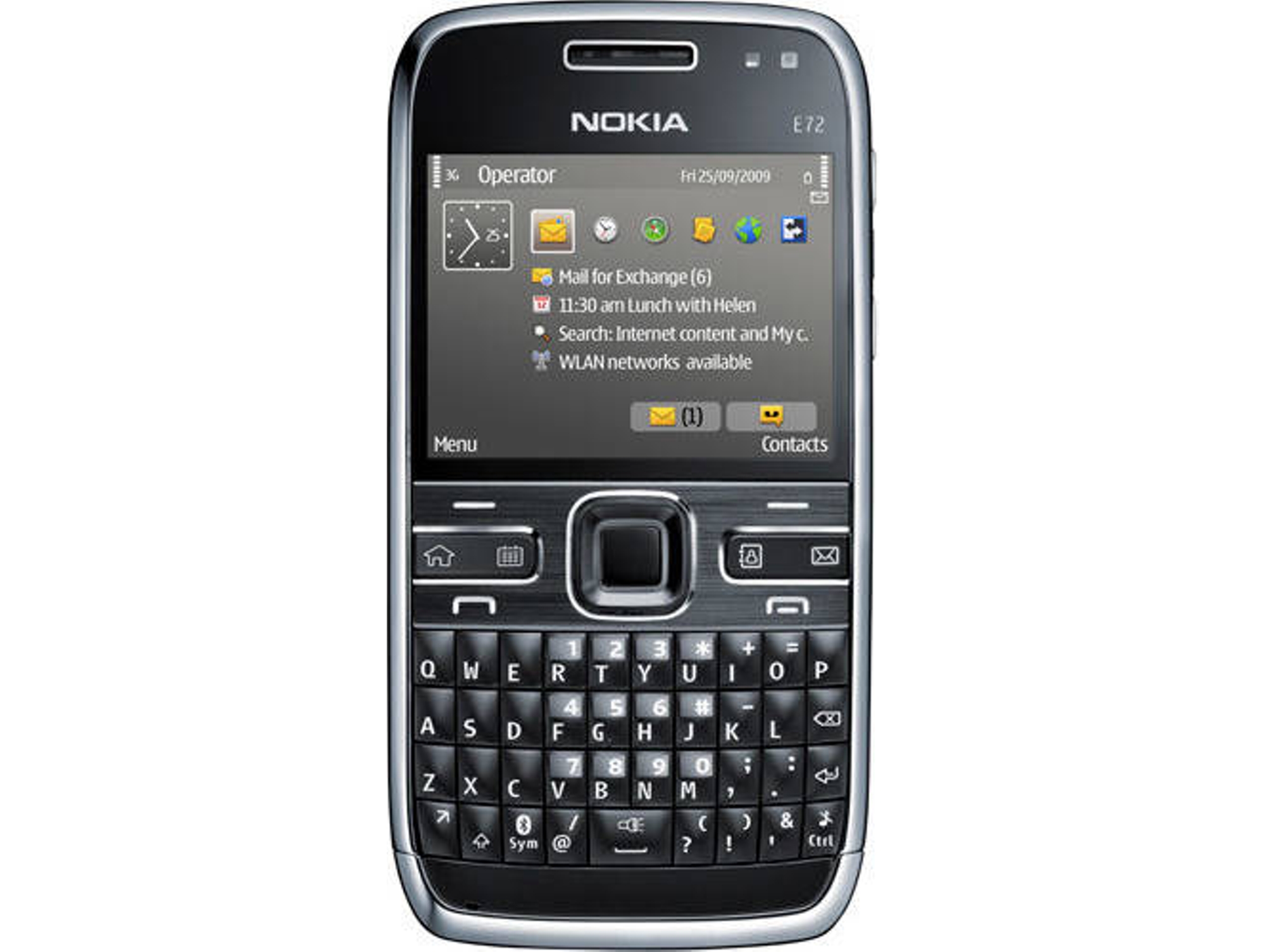 Teléfono móvil NOKIA E72 (Negro)