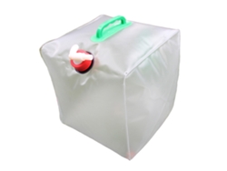 Bolsa de agua portátil, plegable y transparente, ligera, de EVA, de gran capacidad (20 l)
