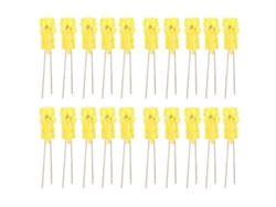 20 Diodos Led Amarillos De 3 Mm Para Proyectos Científicos Y Experimentos Diy (diodos Emisores De Luz).