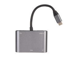 Estación de acoplamiento 5 en 1 con VGA 4K y USB 3.0