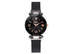 Reloj De Pulsera De Cuarzo Para Mujer Con Correa De Aleación Y Diseño De Cielo Estrellado Con Diamantes De Imitación.