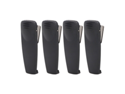 4 Clips De Cinturón De Repuesto De Abs Para Radios Portátiles Dúplex Harris Ericsson P7300 P5300 7100p Xg 75 (negro)