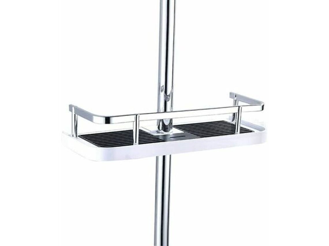 Lavabo telescópico ajustable de plástico ABS para baño, organizador de lavabo para champú y jabón de 19 mm a 23 mm.