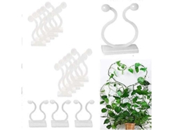 50 Clip Plantas Autoadhesivos Para Trepar Paredes Organizar Vides Cables Plásticos Duraderos Fácil Instalación Verde