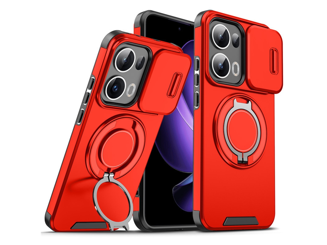 Anel De Suporte Anti-queda Para Capa De Celular Com Janela Deslizante Oppo Linkevermelho - Realme P4 5g