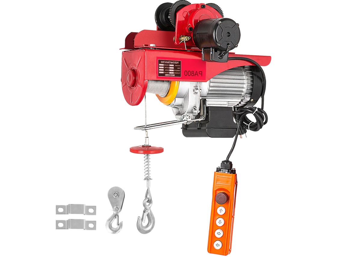 Polipasto eléctrico Succebuy con carro y cable, 1000 kg/1100 lbs, 220 V