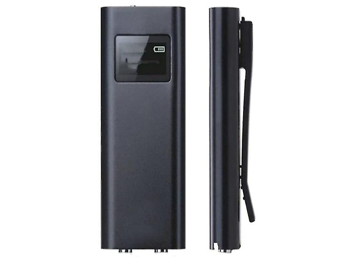Grabadora de voz profesional con un solo botón, ideal para reuniones, entrevistas y discursos. 16 GB. Yizhood (negra).