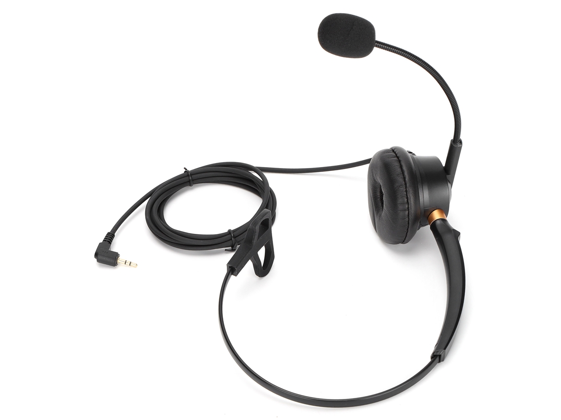Fone De Ouvido Para Telefone 2.5mm Mono Com Microfone Anti-ruído Para Atendimento Ao Cliente H600-2.5