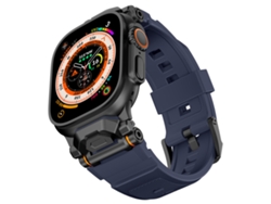 Correa XIAOMOYU para Apple Watch de 42/44/45/46/49 mm (Negro/Azul)