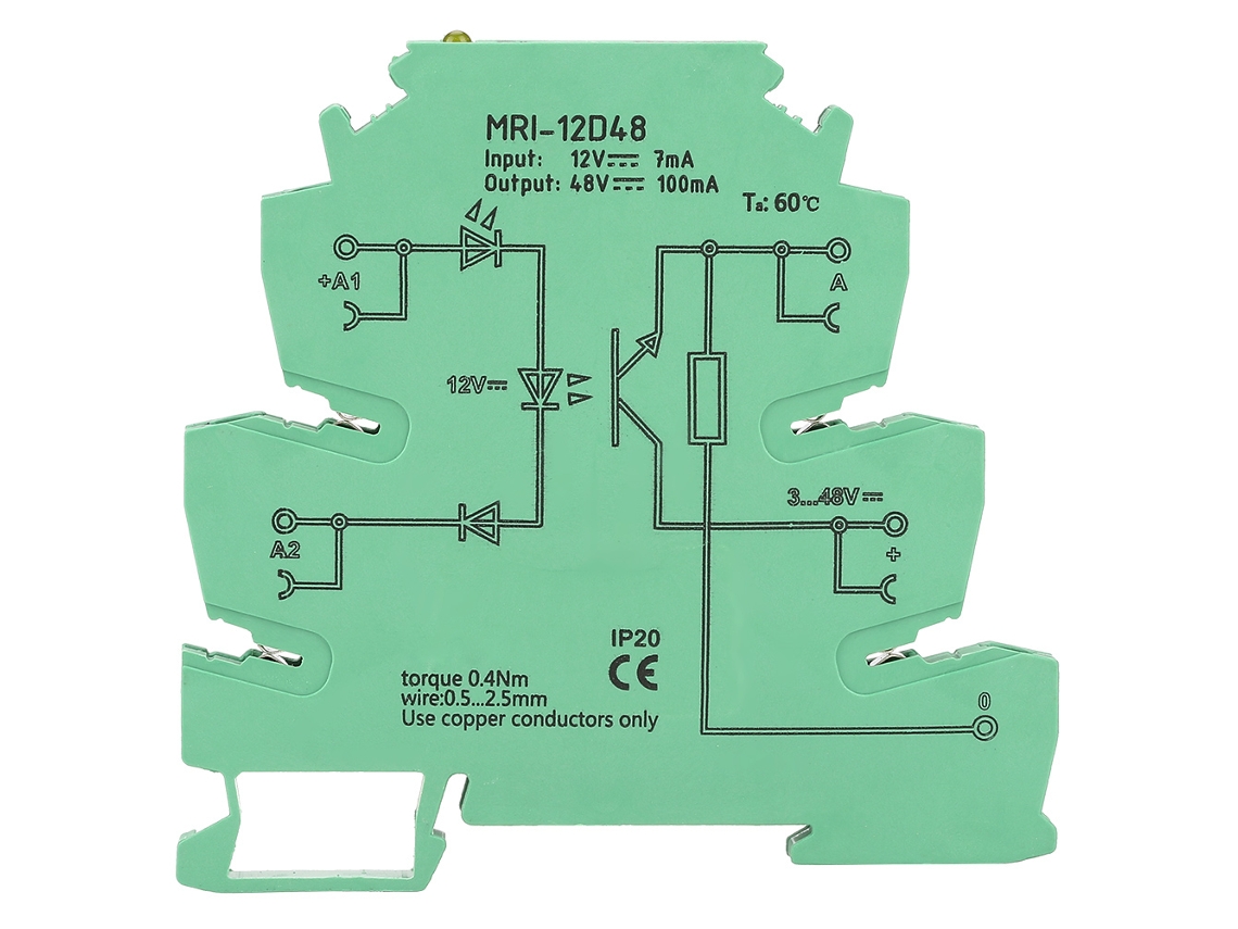 2026-relé Plc Con Aislamiento Optoacoplador Trigger Nivel Alto Y Bajo Control 12v Mri-12d48