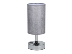 Lámpara De Mesilla De Noche De 220-240 V Con 2 Puertos Usb, Enchufe Y Control Táctil De 3 Niveles.