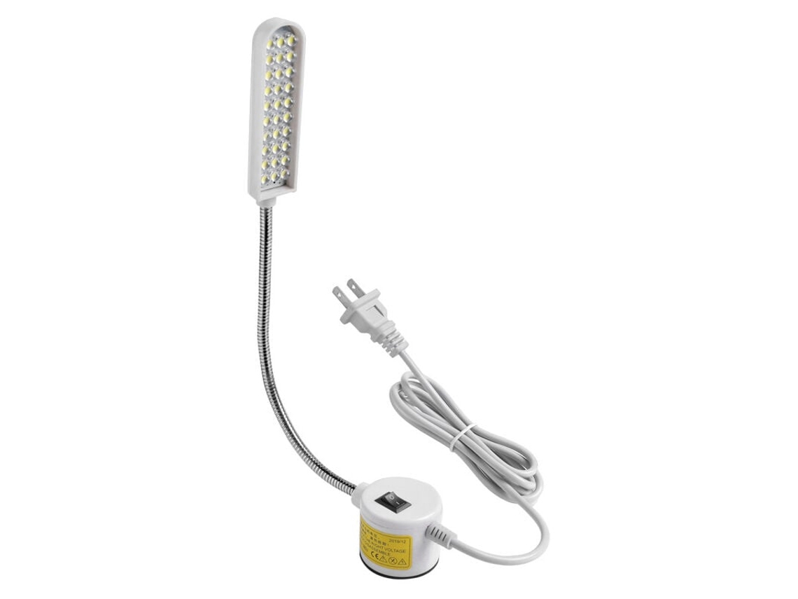 Luz LED para máquina de coser con cuello de cisne flexible de 360° y base magnética