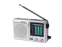 (plata) Radio Fm Mini Kk9, Radio Portátil De Bolsillo