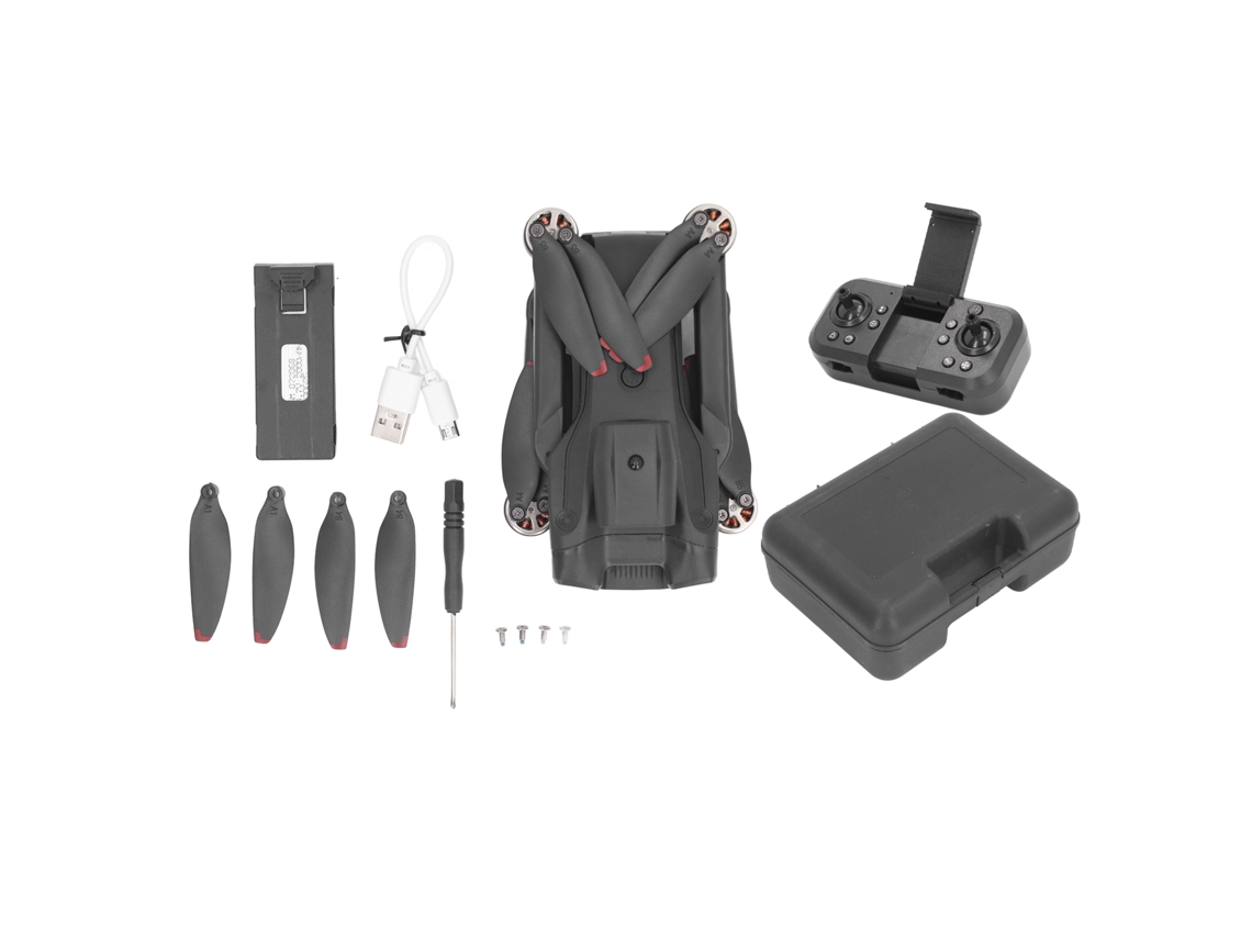 Dron Plegable Con 3 Cámaras Hd, Luces Led, Sistema Para Evitar Obstáculos, Modo Sin Cabeza, Motor Sin Escobillas, Para Adultos Y Niños.