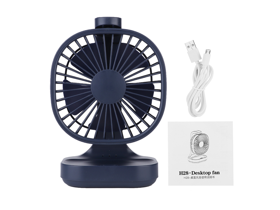 Mini ventilador USB recargable Silent Blue