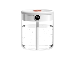 Humidificador de niebla fina Yuysan Ham23 blanco de 2 litros, con pantalla digital de temperatura y luz ambiental, ideal para el hogar y los dormitorios.