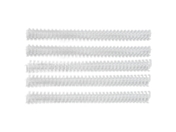 Cinta De Encuadernación De Doble Bucle 100 Thorns, Tamaño A4, Capacidad Para 60 Hojas, 9,5 Mm, Color Blanco.