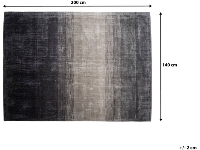 Alfombra BELIANI Ercis (Gris y Negro 140x200 cm) | Worten.es Alfombra grisazul 140x200 cm ERCIS | Beliani.es