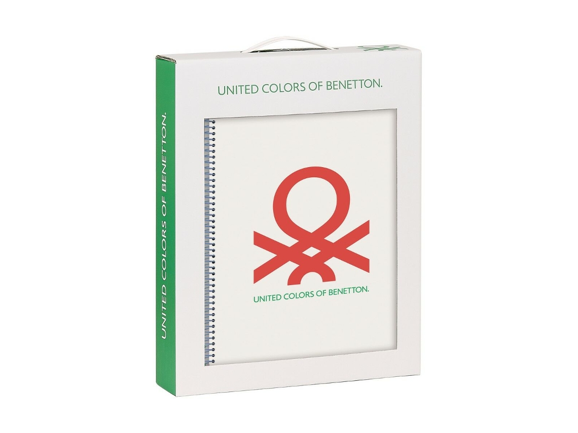 Set de Papelería Benetton Topitos 2 Piezas Blanco