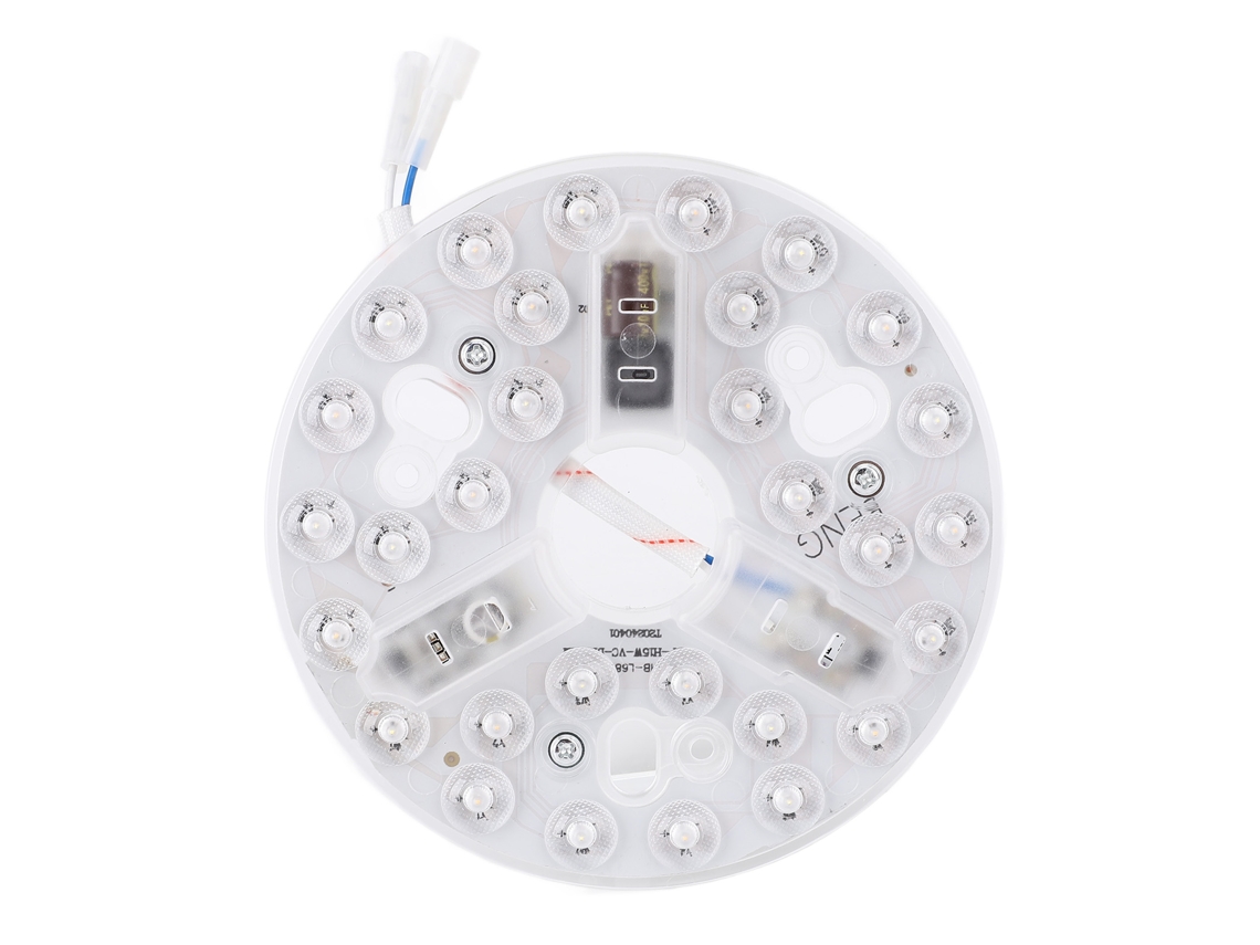 Rebe-kit De Luz Led Para Ventilador De Techo 5.3 Pulgadas Reemplazo 3000k-6500k Regulable 15w 95-265v