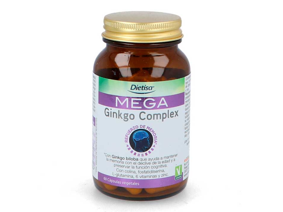 Complemento Alimentar DIETISA Mega Ginkgo Complex (60 Cápsulas)