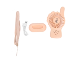 Ventilador de escritorio USB mini portátil Worten, amarillo